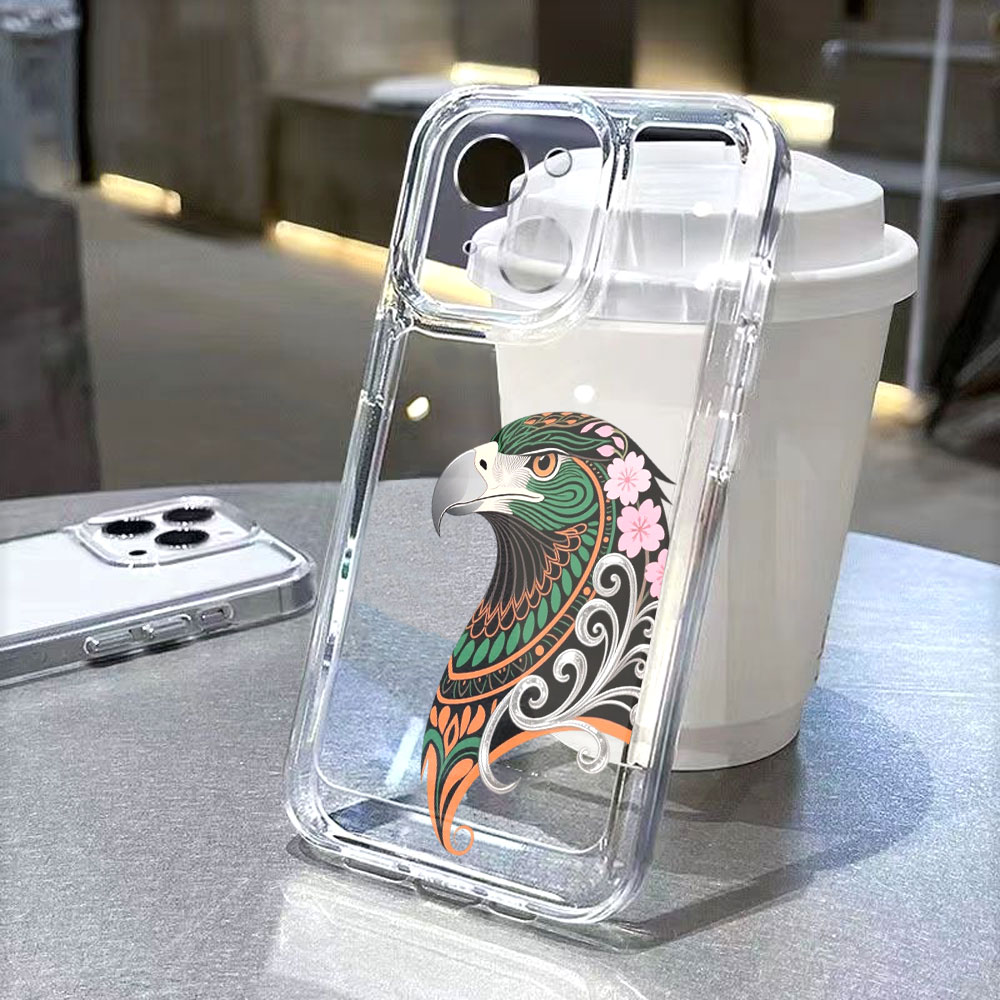 Xiaomi Redmi Note 14 - Casing Ponsel TPU Lembut Berhias Elang