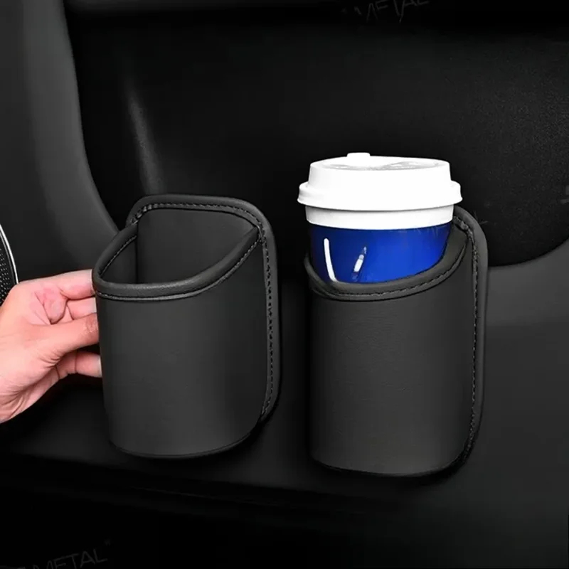 Tablet Car Accessories - Tempat cangkir pintu mobil Kulit Rak