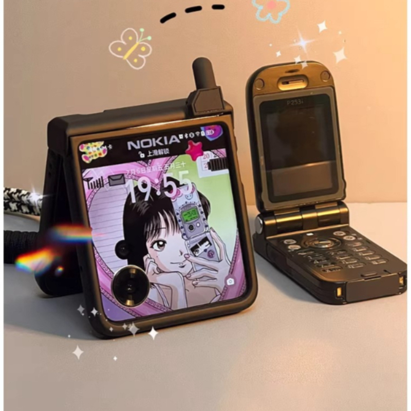 Motorola Tablet Accessories - Desain Ponsel Retro Lucu untuk Samsung