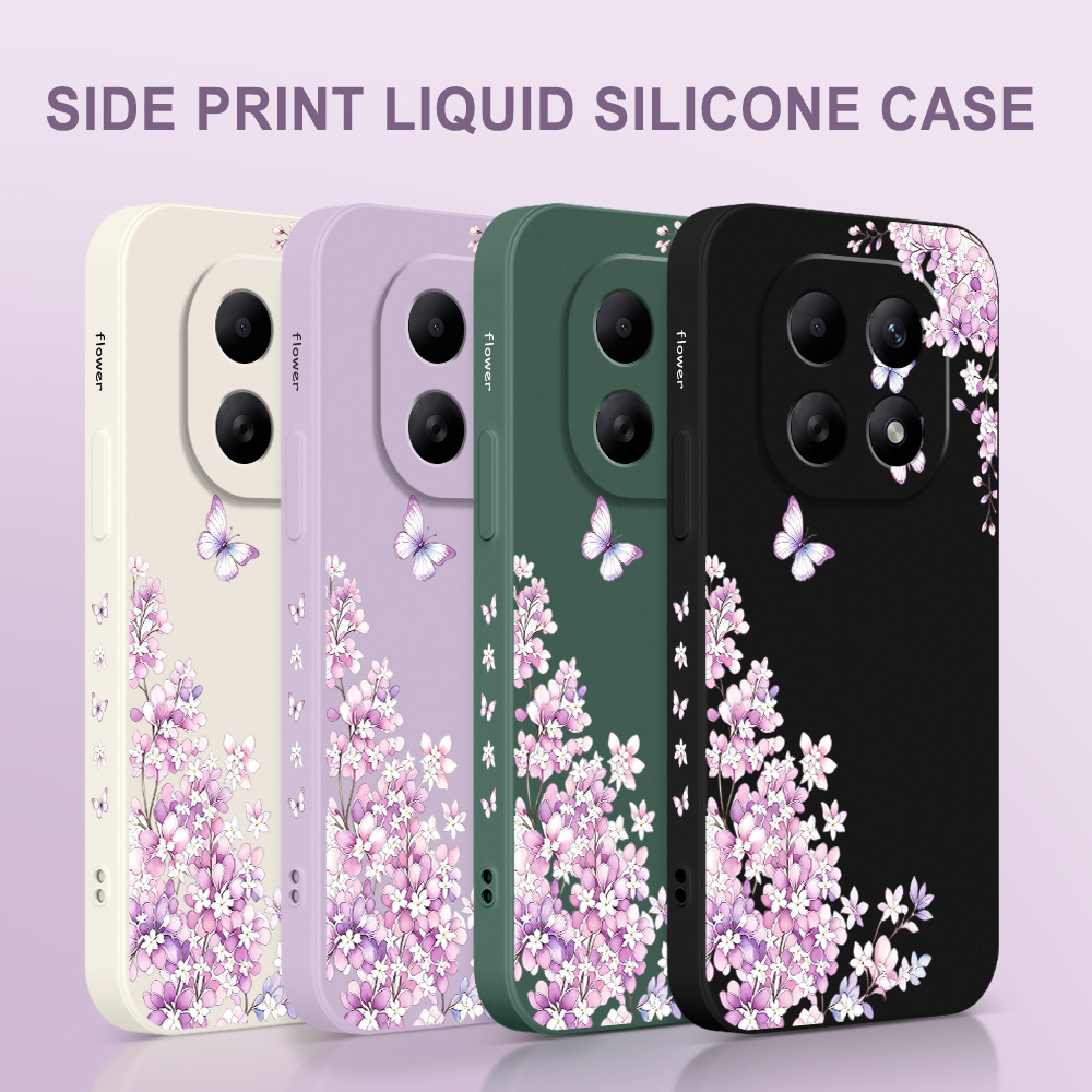 Casing Ponsel Motif Bunga Viol - Xiaomi Redmi Note 14 ulasan dan harga